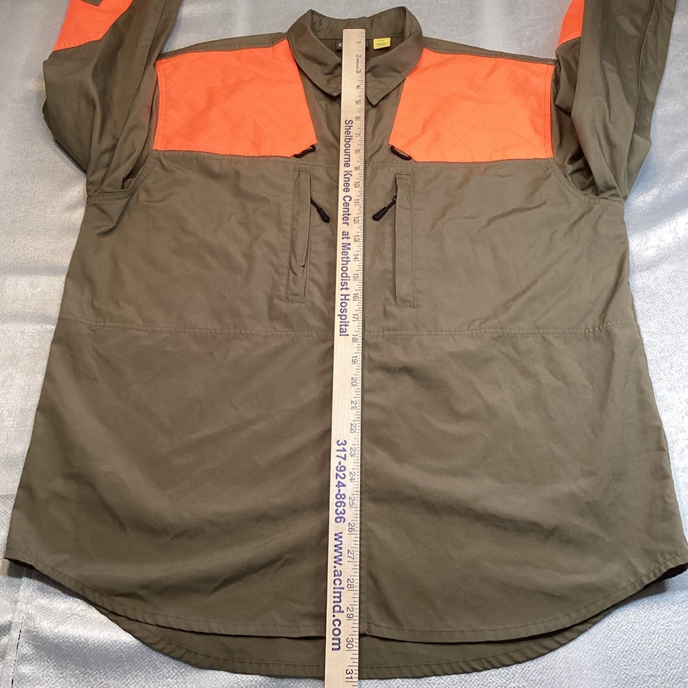 Cabela's Men's Olive and Orange Shirt Jacket - Picture 5 of 12
